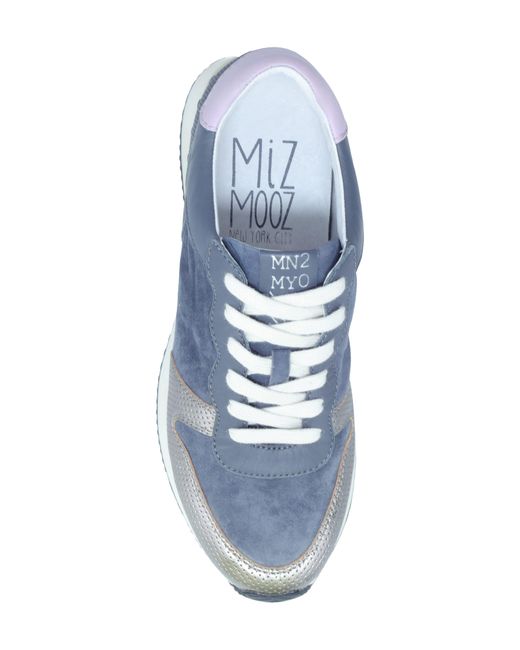 Miz Mooz Blue Rialto Mixed Media Sneaker