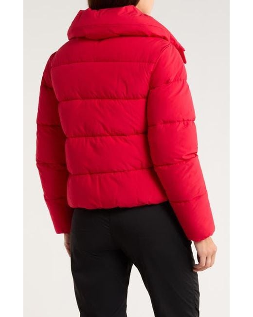 BCBGeneration Red Water Resistant Puffer Jacket