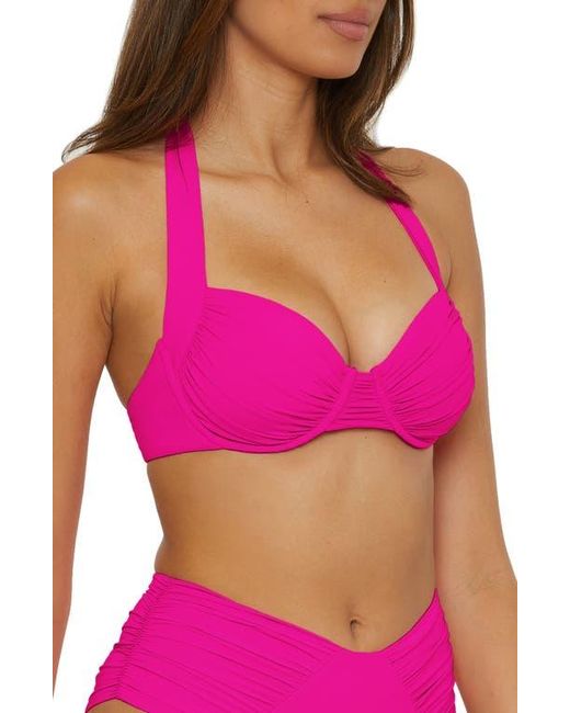 Becca Pink Color Code Underwire Bikini Top
