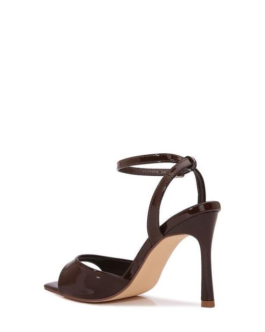 BERNESS White Ankle Strap Sandal