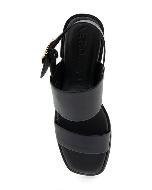 Aerosoles Black Dove Low Heel Sandals