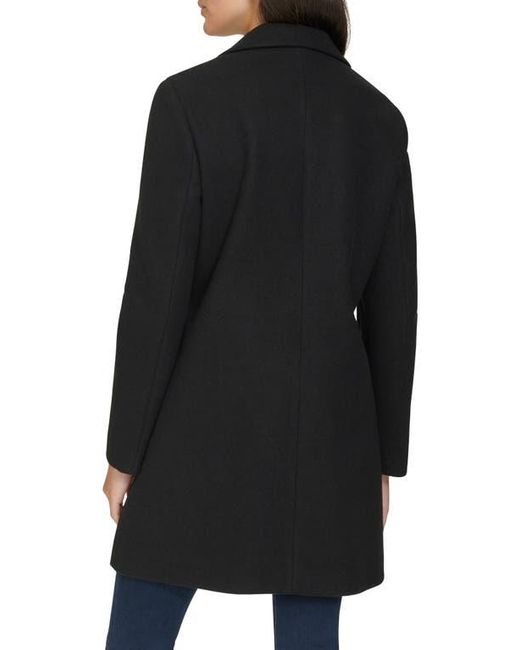 Calvin Klein Black Classic Notch Lapel Coat