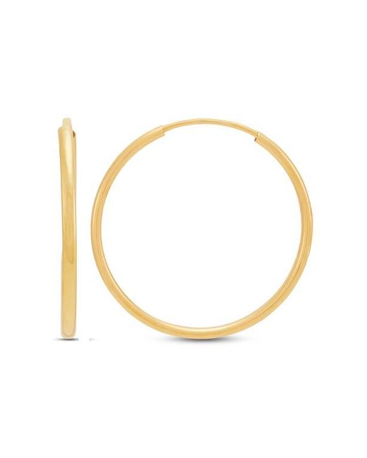 Frankie & Zoe Metallic Endless Huggie Hoop Earrings