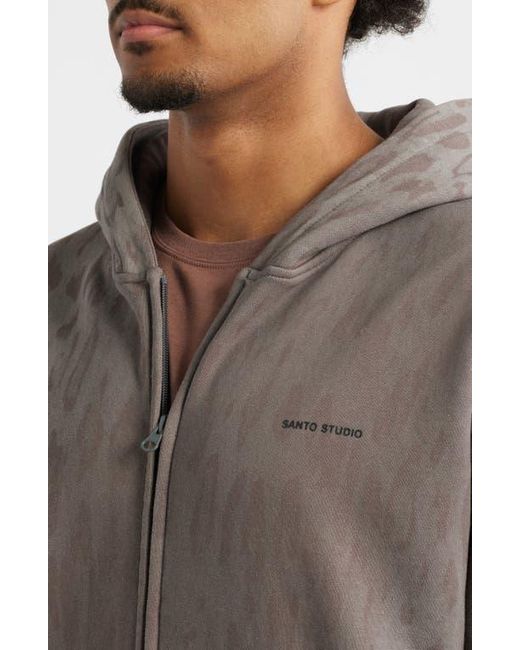 Saint Studio Brown Cole Houshmand Preda Zip Hoodie for men