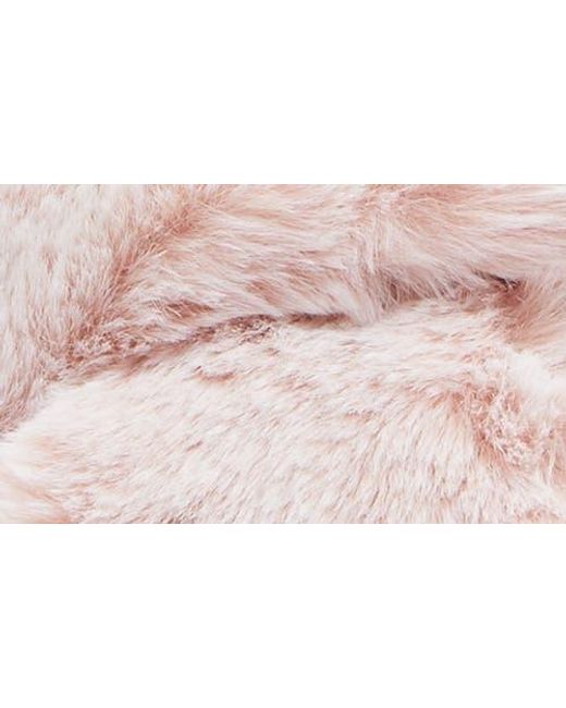 Rachel Roy Pink Cody Faux Fur Slipper