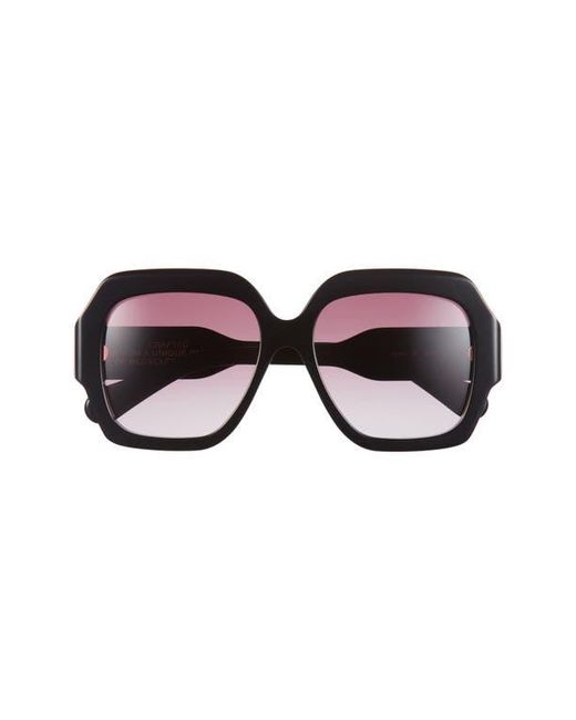 Chloé Brown 56Mm Rectangular Sunglasses
