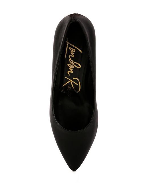 LONDON RAG Black Casey Pump
