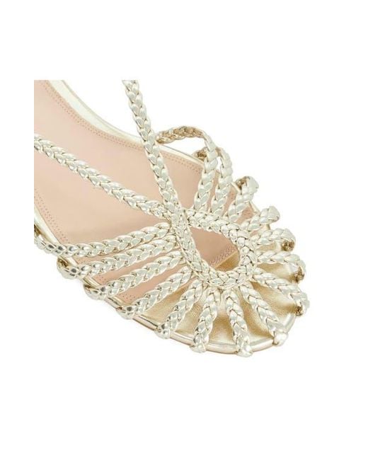 Dune White Hoopla Flat Sandal