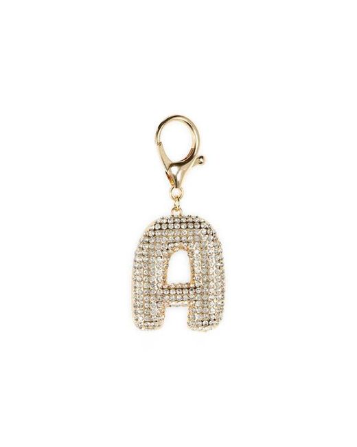 Leith Metallic Pavé Initial Bag Charm