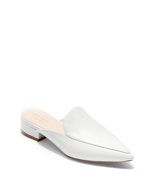Cole Haan White Piper Mule