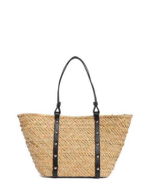 Rebecca Minkoff Brown Woven Straw Tote