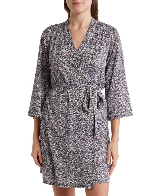 Tahari Nightgown & Robe Travel Pajamas in Gray Lyst