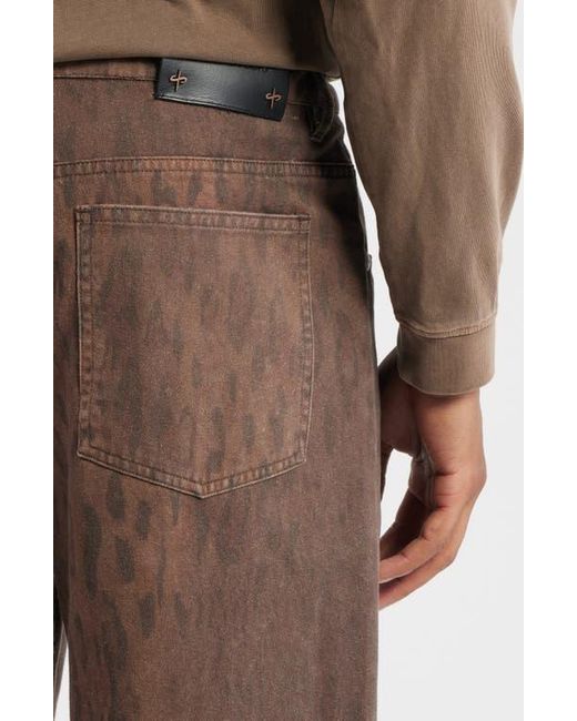 Saint Studio Brown Uno Preda Jeans for men