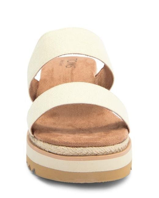 TOMS Metallic Lilo Platform Wedge Sandal