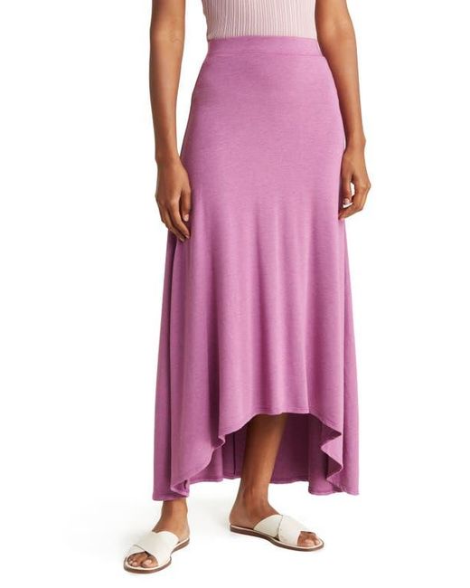 Go Couture Pink Asymmetric Hi-Low Skirt