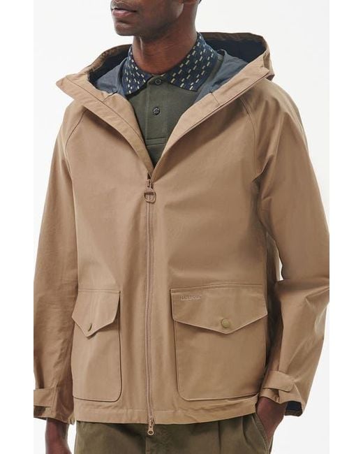 Barbour Brown Whitstone Waterproof Jacket for men
