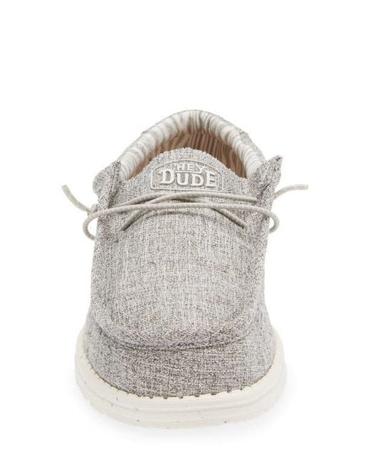 HeyDude Gray Wally Slip-On for men