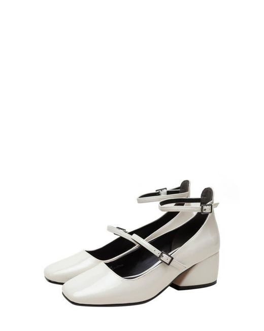 Lisa Vicky White Saint Ankle Strap Pump