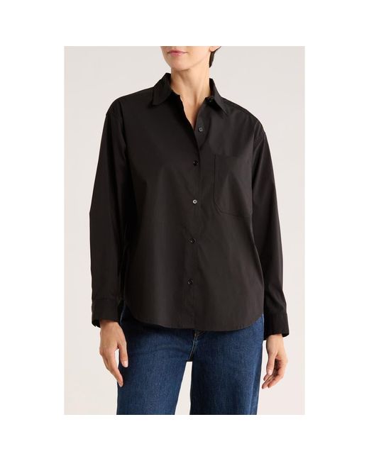 Truth Black Drop Shoulder Button-Up Shirt