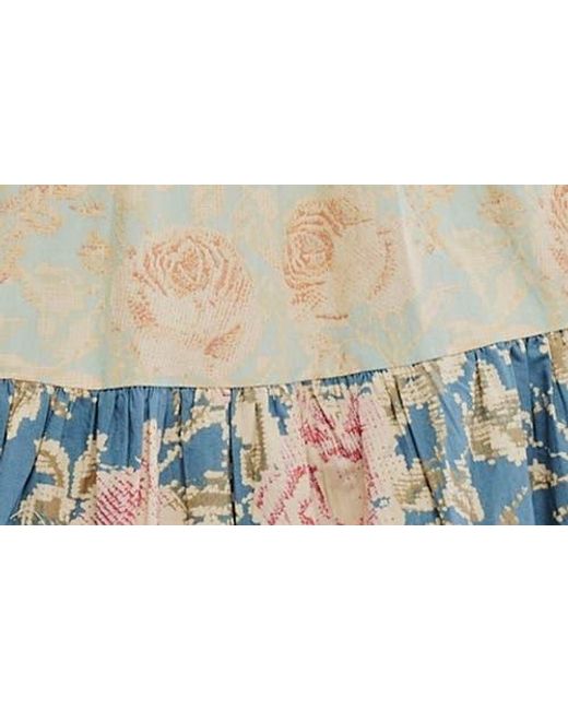 knee length dresses for ladies The Bluebell Patchwork Garden Midi Dress – Just a Small Town Girl