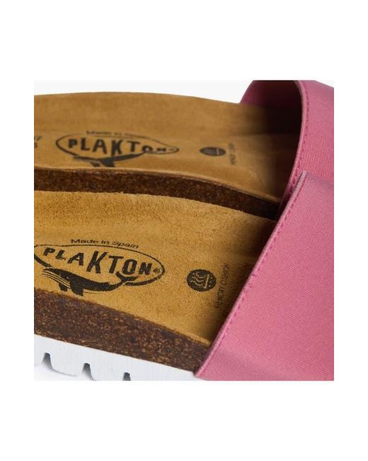 Plakton Pink Solid Slide Sandal