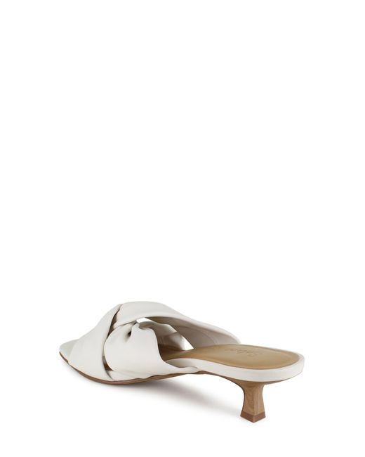 Splendid White Hannah Kitten Heel Sandal