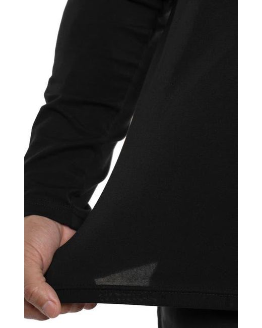 Xray Jeans Black Crewneck Long Sleeve T-Shirt for men