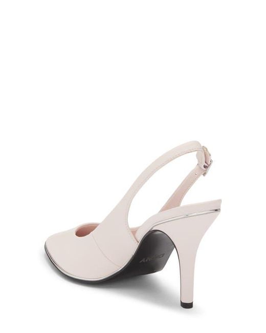 DKNY White Preston Slingback Pump