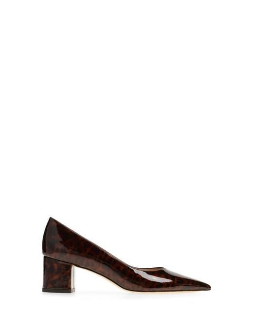 Stuart Weitzman Brown Stuart Power 50 Block Heel Pump