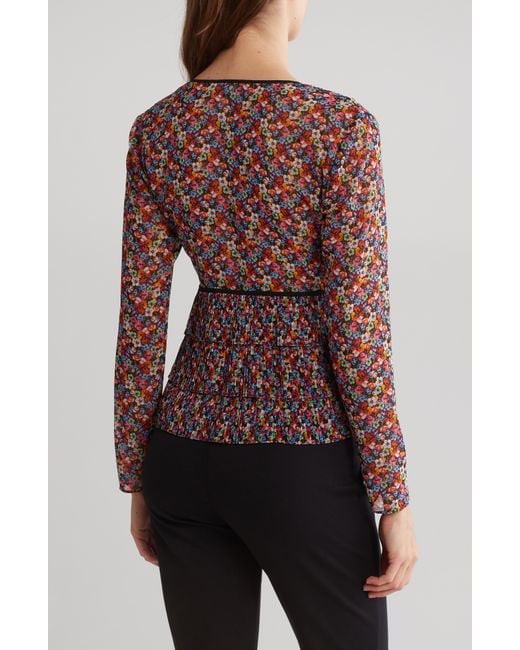 The Kooples Red Ditsy Floral Top