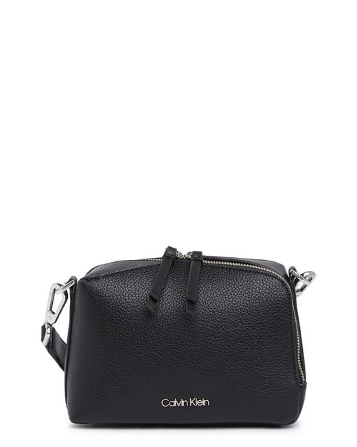 Calvin Klein Brenda Rocky Road Crossbody Bag In Black/silver At ...