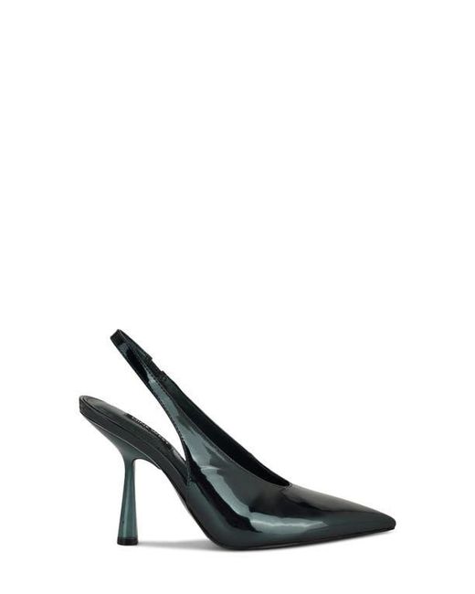 Nine West Black Kates Slingback Pointed Toe Pump