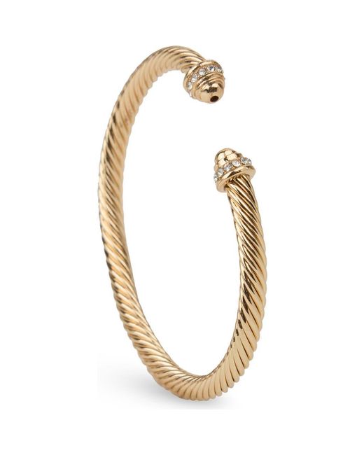 Saachi Iconic Cable Statement Cuff Bracelet in Metallic | Lyst