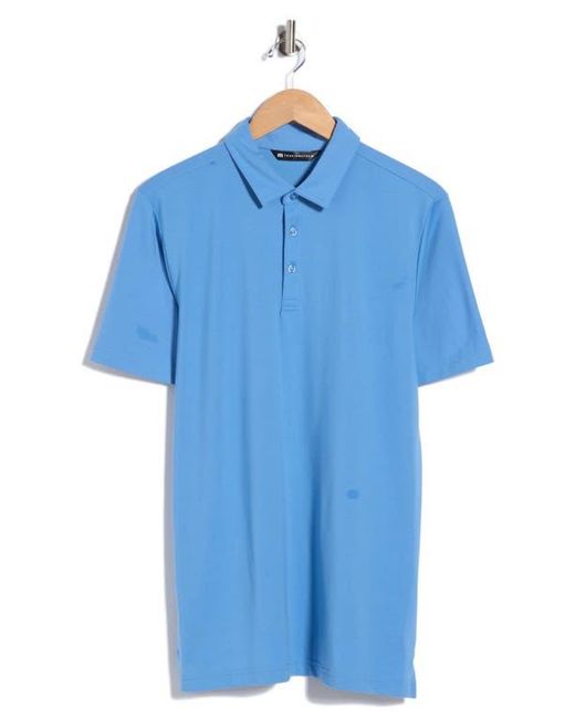 Travis Mathew Blue Featherweight Performance Polo for men