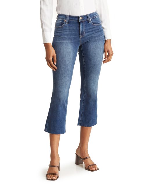 Liverpool Los Angeles Pamela Cropped Flare Jeans in Blue