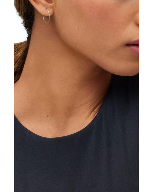 Frankie & Zoe White Endless Hoop Earrings