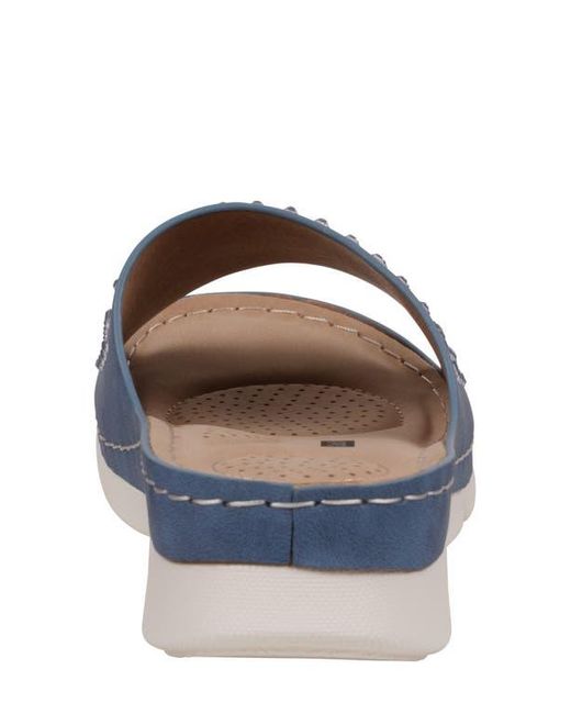 Gc Shoes Blue Julie Comfort Slide Sandal