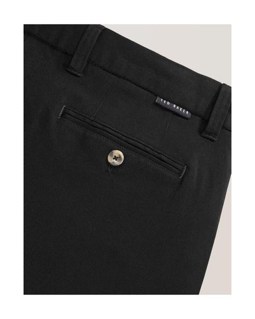 Ted Baker Blue Heavy Stretch Cotton Twill Chino Pants for men