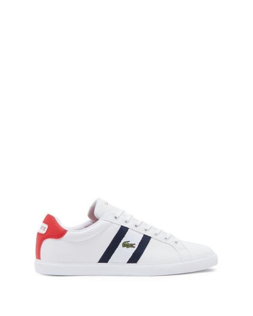Lacoste White Grad Vulc 120 Low Top Sneaker for men