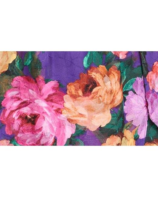 Siena Jewelry Multicolor Long Sleeve Wrap Style Midi Dress