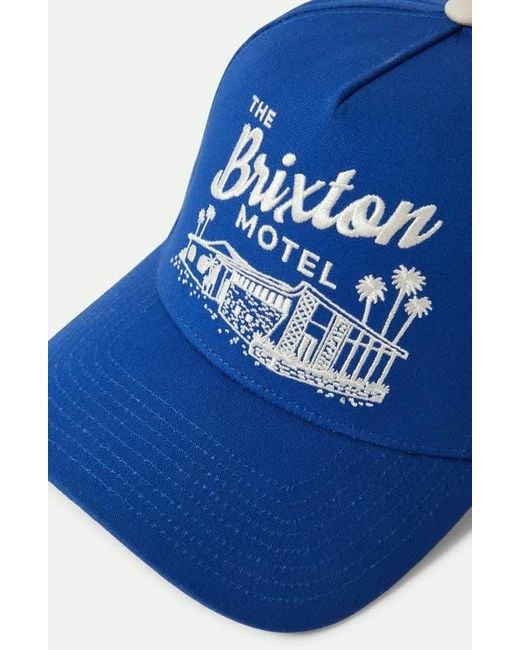 Brixton Blue Motel Netplus Snapback Baseball Cap
