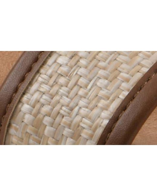White Mountain Brown Tropical Slide Sandal