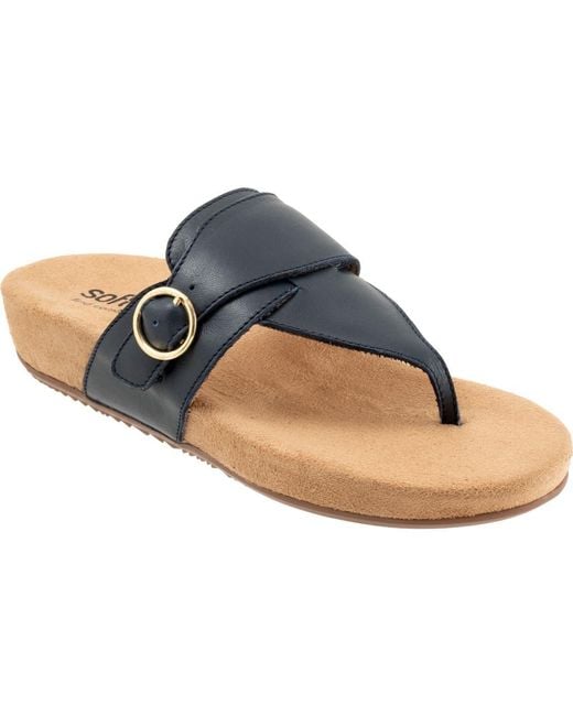 Softwalk® Blue Belize 2.0 T-Strap Sandal