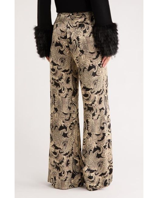 L'Agence Natural Pilar Silk Wide Leg Pants