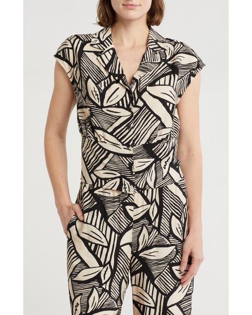 Pleione Multicolor Patterned Camp Shirt