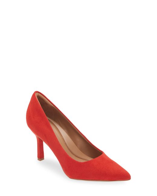 Nordstrom Red Paige Faux Leather Pump