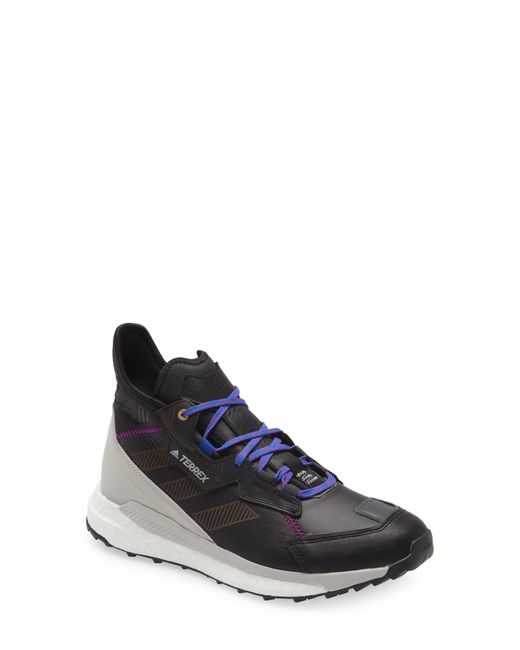 adidas Rubber Terrex Free Hyperblue Mid Hiking Shoe In Black/white At Nordstrom Rack for Men - Lyst