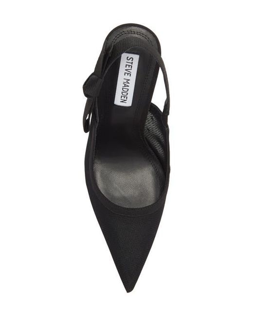 Steve Madden Black Stefani Slingback Pump
