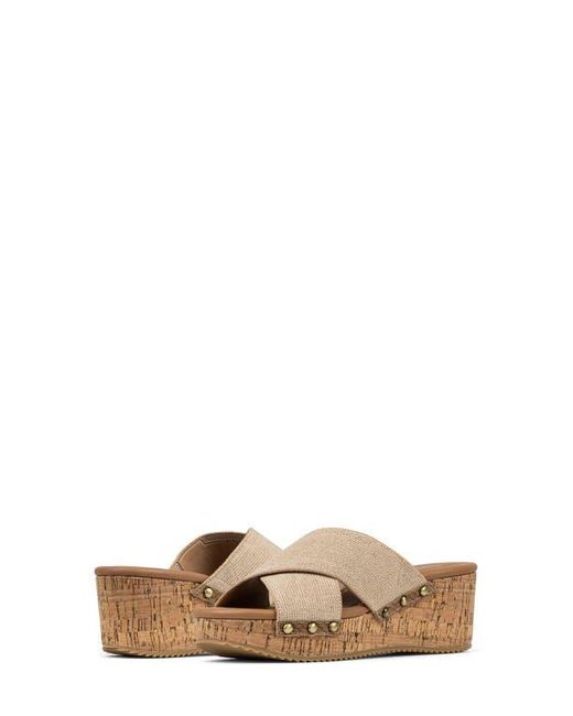Donald J Pliner Brown Summer Platform Wedge Sandal