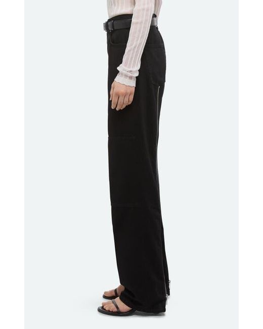Helmut Lang Black Back Zip Carpenter Jeans